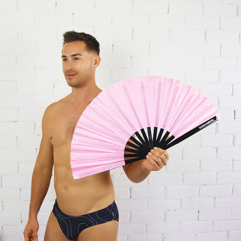 Pink UV Party Fan