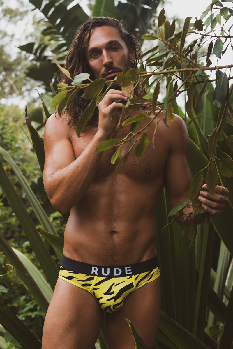 Jungle Bamboo Brief - Savannah Stripes