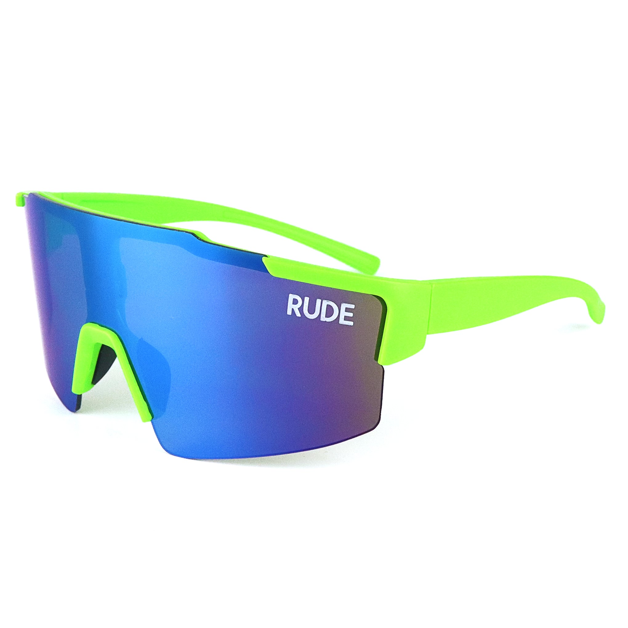 Reflective Sunglasses - Green – Rude Rainbow