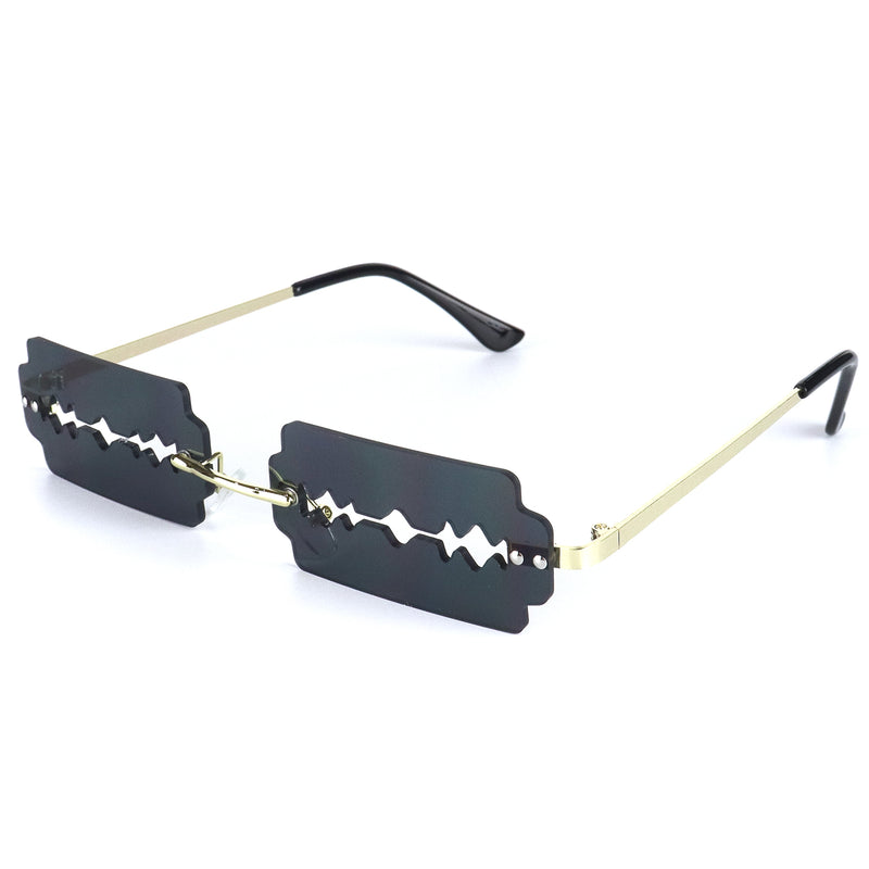 Razor Blades Sunglasses - Black