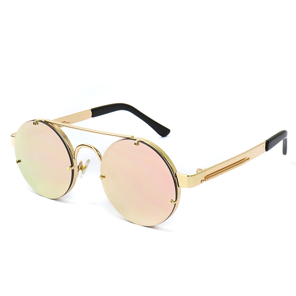 Retro Round Sunglasses Pink